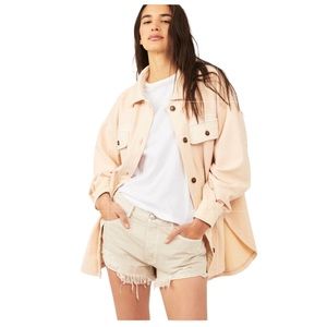 Free People Ruby Jacket in Sunrise Tan Size Large